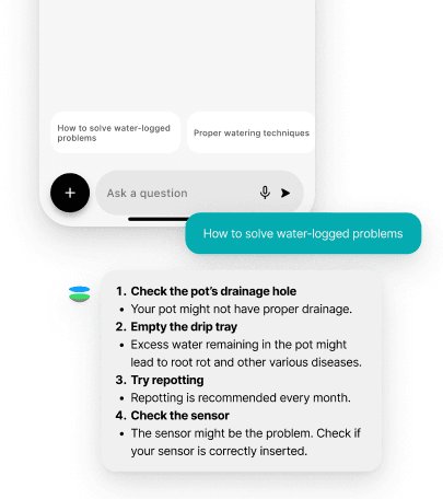Rootin AI chat screen